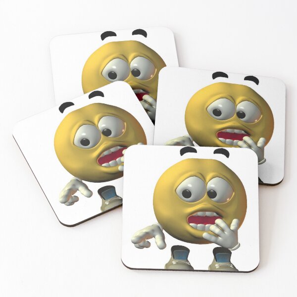 Item preview, 3D surprised emoji designed and sold by Ugly Bugs.