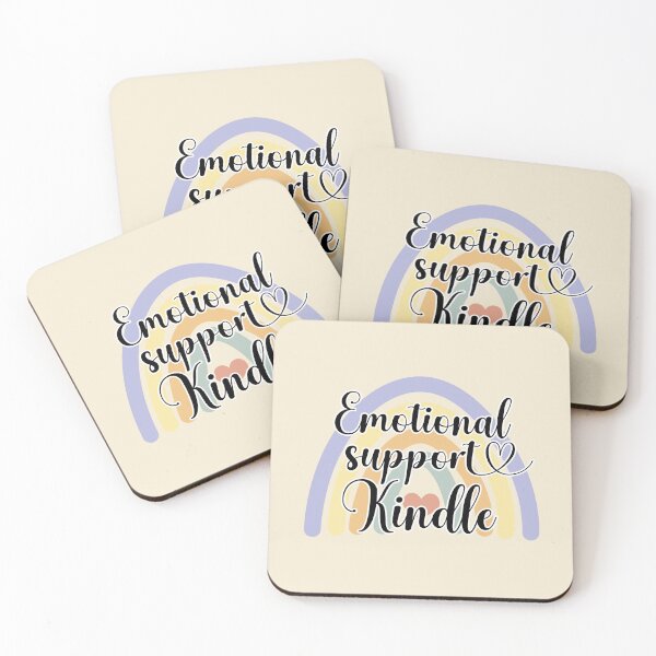 Item preview, emotional support kindle designed and sold by stickersworld31.