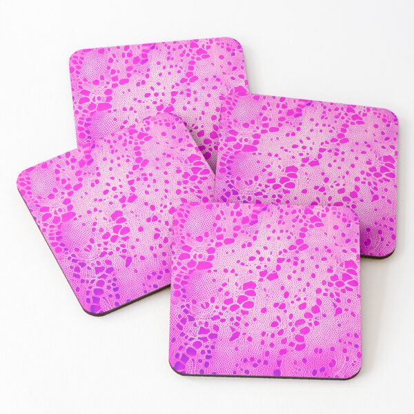 Item preview, Colorful Pink Abstract Lace designed and sold by asurtiumgreen.