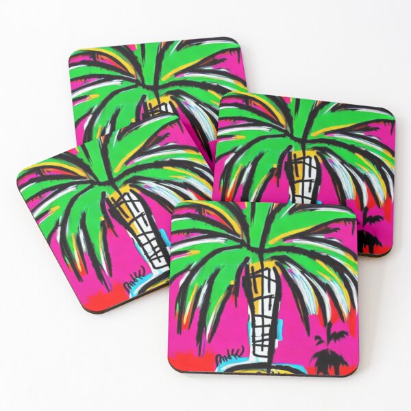 Item preview, Palm Tree Vivid Pink Cartoon designed and sold by itzbart.