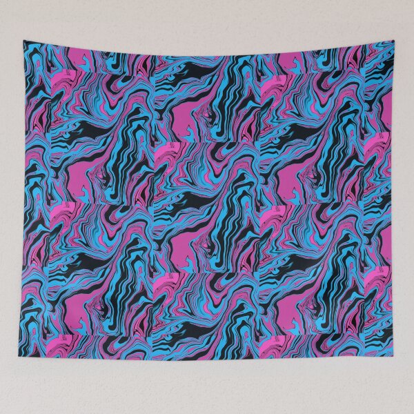 Item preview, Hot Pink Mixed with Blue and Black designed and sold by awsomepatterns.