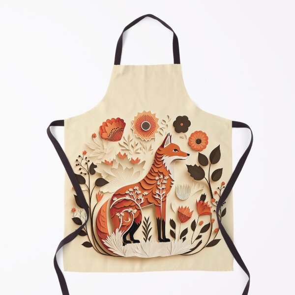 Item preview, Papercut Fox and Flowers designed and sold by PearBird.