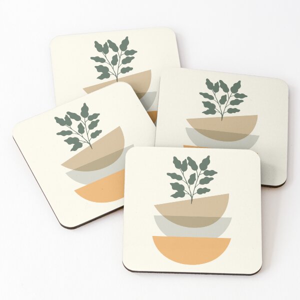 Item preview,   Minimal Abstract shapes,leaves.wall art designed and sold by LOGPRO.