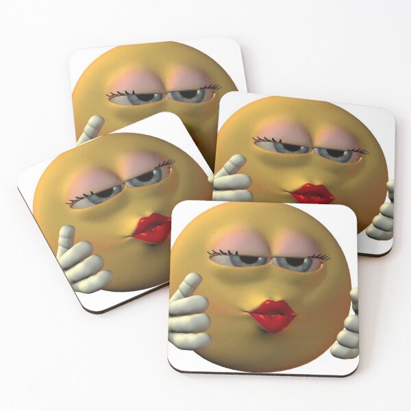 Item preview, 3D Kissing emoji designed and sold by Ugly Bugs.