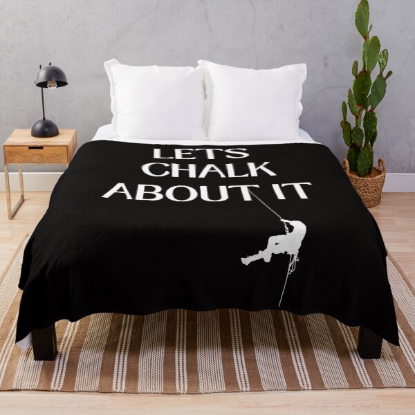 Item preview, Let's Chalk About It Rock Climbing Funny Climber designed and sold by MagicSD Designs.