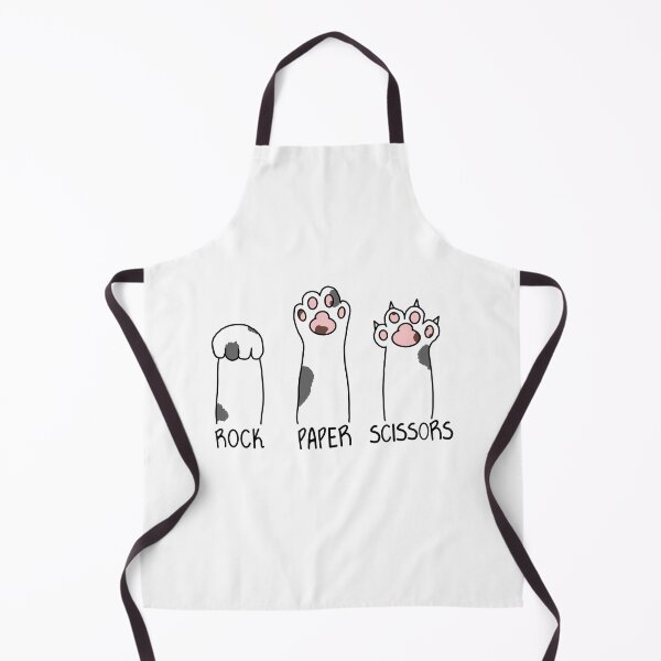 Item preview, Kitty Cat Rock Paper Scissors: Grey and White designed and sold by LuxeHurricane.