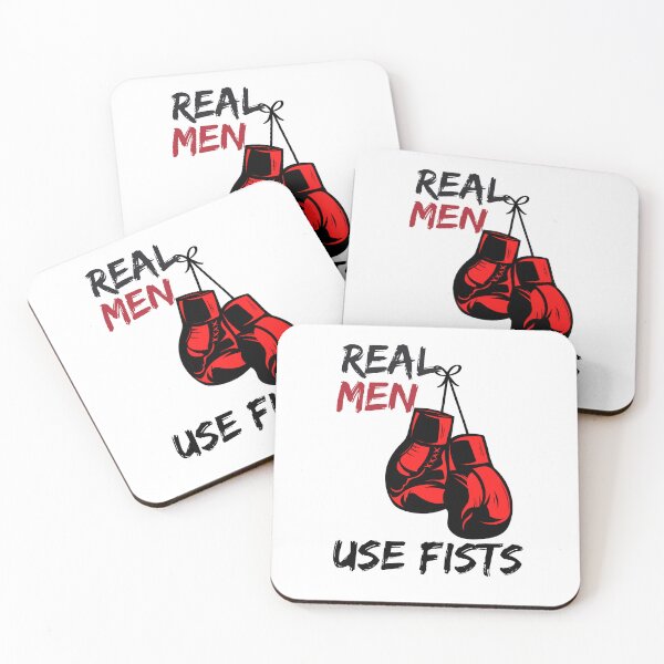 Item preview, Real Men Use Fists  designed and sold by Innovativeartco ⭐⭐⭐⭐⭐(12k).
