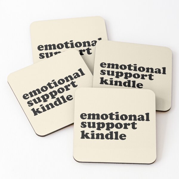 Item preview, emotional support kindle designed and sold by stickersworld31.