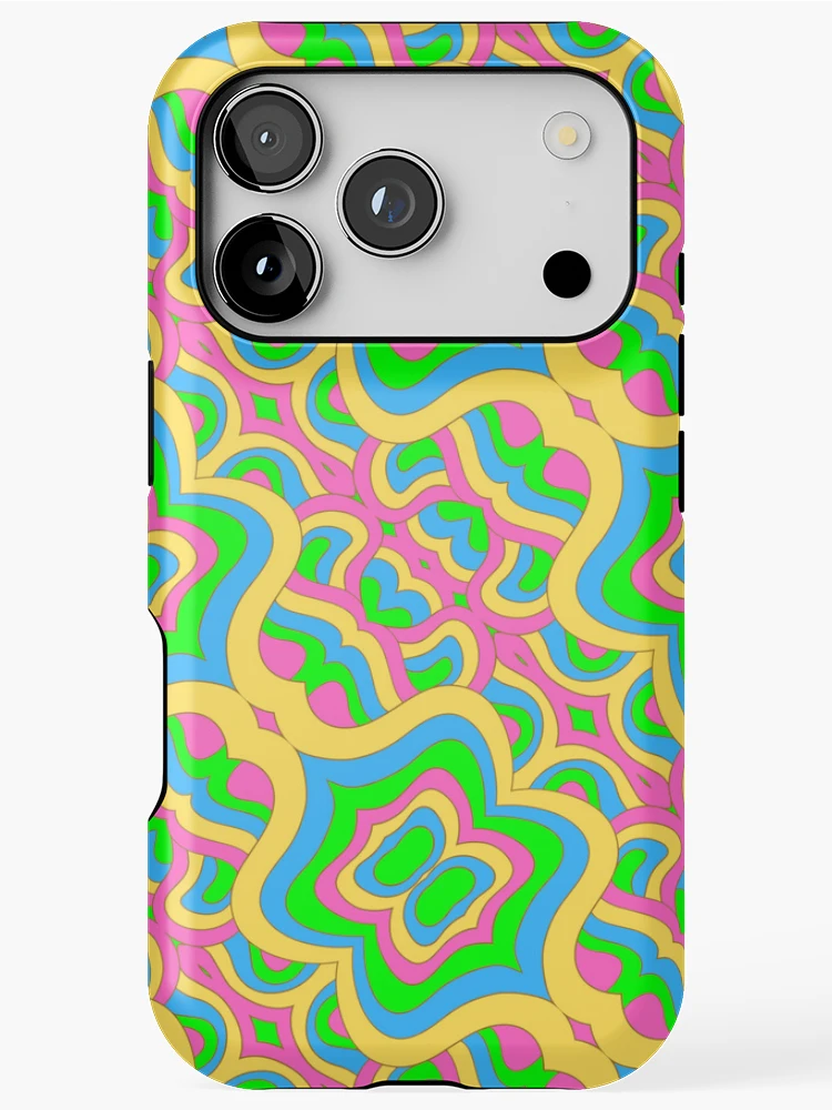 Thumbnail 1 of 4, iPhone Case, Retro Abstract Pattern designed and sold by P9Designs.