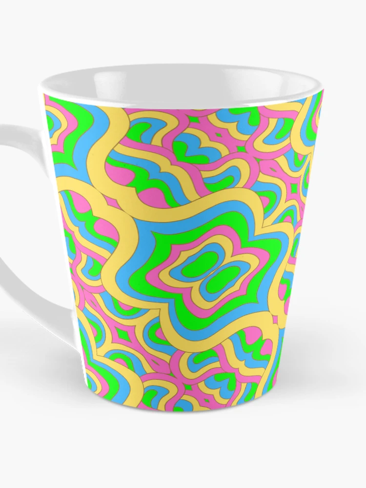 Thumbnail 3 of 4, Coffee Mug, Retro Abstract Pattern designed and sold by P9Designs.