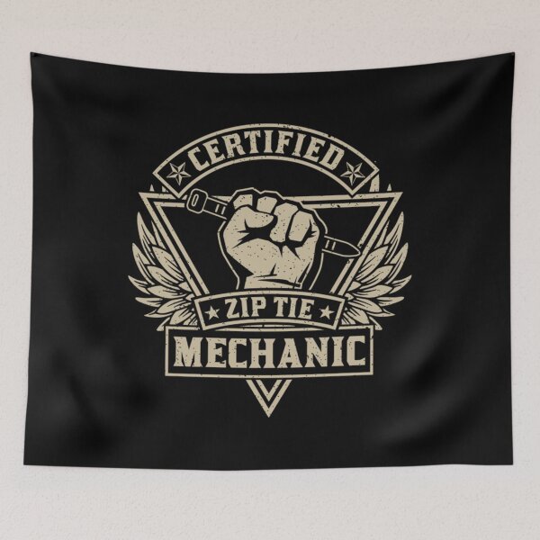 Item preview, Certified Ziptie Mechanic     designed and sold by radleyhughes42.