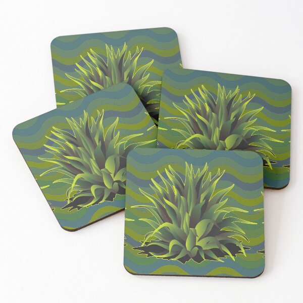 Item preview, Three Glowing Agave Desert Plants designed and sold by jeff-jones.
