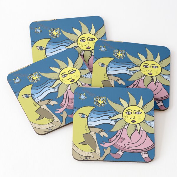 Item preview, The Sun and the Moon - Night colors "Figurative Drawings" designed and sold by Istvan Ocztos.