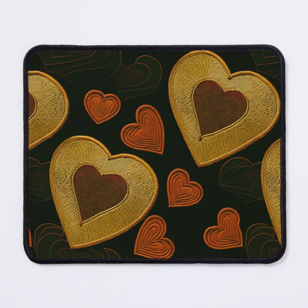 Item preview, Everyheart golder hearts Embroidered Pattern 21_S40 designed and sold by CreArtorium.