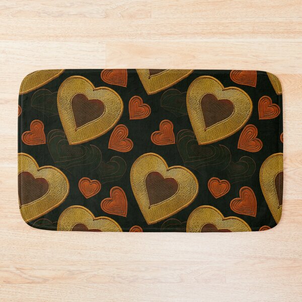 Item preview, Everyheart golder hearts Embroidered Pattern 21_S40 designed and sold by CreArtorium.