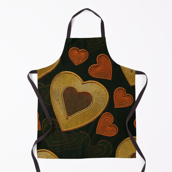 Item preview, Everyheart golder hearts Embroidered Pattern 21_S40 designed and sold by CreArtorium.