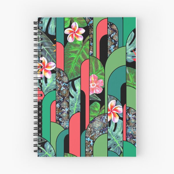 Item preview, Jungle abstract geometric form contemporary mixed media art designed and sold by olgersart.