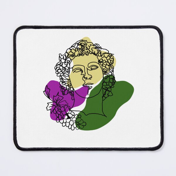 Item preview, Dionysus (Bacchus) Line Art Drawing (Mardi Gras) designed and sold by suburbiaart.