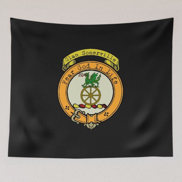 Item preview, Somerville Clan Surname crest designed and sold by BagTown Clans.