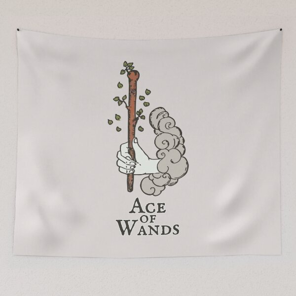 Item preview, Ace of Wands designed and sold by PyroPlumis.