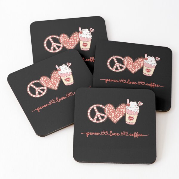 Item preview, Peace Love Coffee designed and sold by Harmatija Studio.