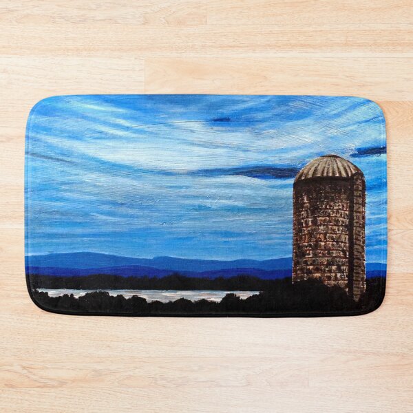 Item preview, Blue evening landscape - Original Art designed and sold by HBBArtShop.