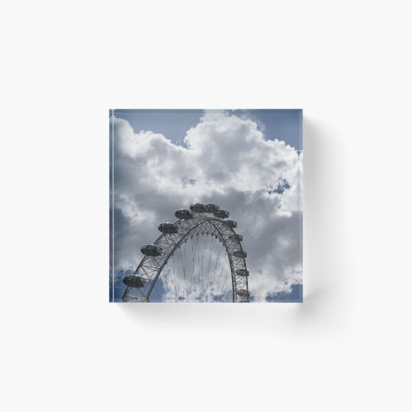 Item preview, Color Coordinated Skyward View - the London Eye Against Dramatic Sky designed and sold by Georgia Mizuleva.