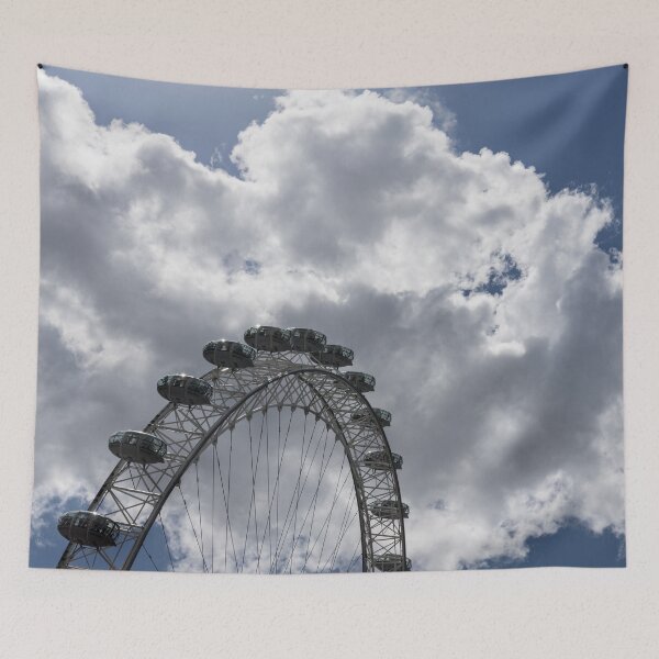 Item preview, Color Coordinated Skyward View - the London Eye Against Dramatic Sky designed and sold by Georgia Mizuleva.