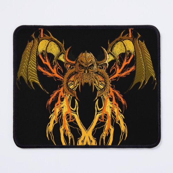 Item preview, WINGED BARBARIAN SKULL GOLD designed and sold by Damyanoman_Art.