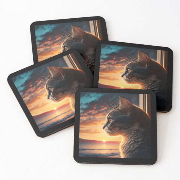 Item preview,  Cat Watching Sunset Scene designed and sold by MaRa ★★★★★.