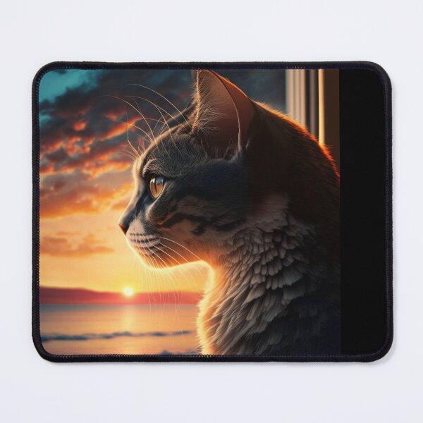 Item preview,  Cat Watching Sunset Scene designed and sold by MaRa ★★★★★.