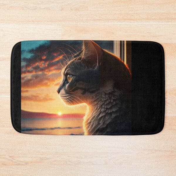 Item preview,  Cat Watching Sunset Scene designed and sold by MaRa ★★★★★.