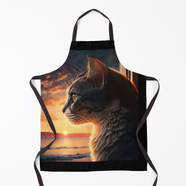 Item preview, Cat Watching Sunset Scene designed and sold by MaRa ★★★★★.