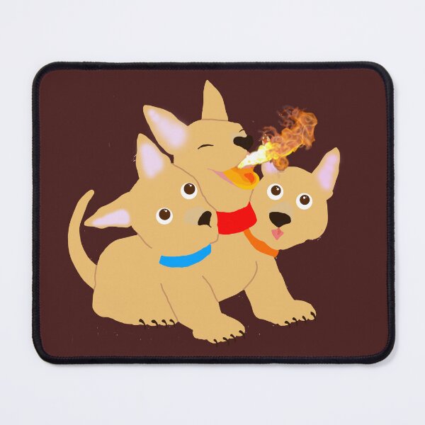Item preview, puppy baby CERBERUS guardian of Hades CUTE fire breathing designed and sold by StudioTanoshiiNeko.