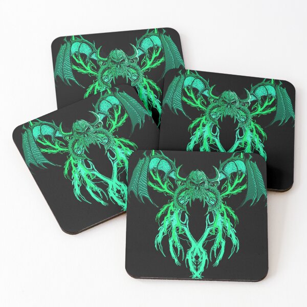 Item preview, WINGED BARBARIAN SKULL GREEN designed and sold by Damyanoman_Art.
