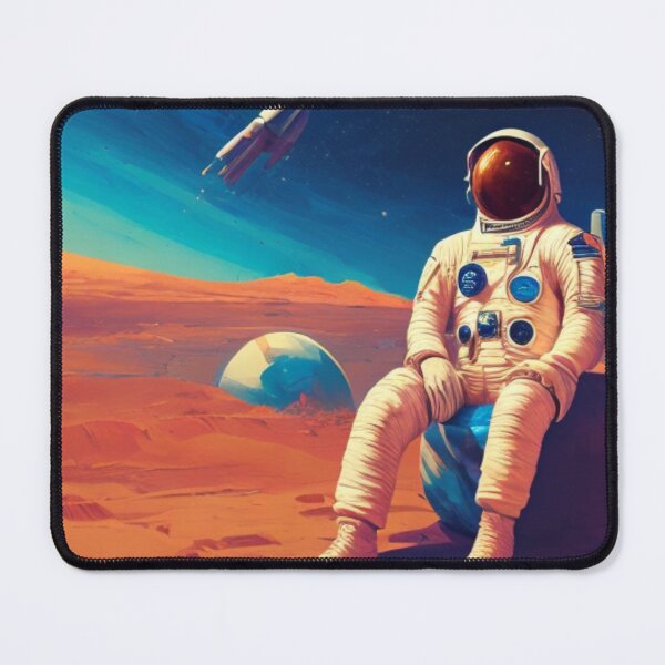 Item preview, Alone in the Desert - An Astronaut's Solitude - Desert Oasis designed and sold by WBP Mart.