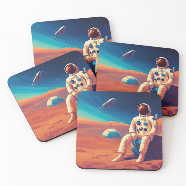 Item preview, Alone in the Desert - An Astronaut's Solitude - Desert Oasis designed and sold by WBP Mart.