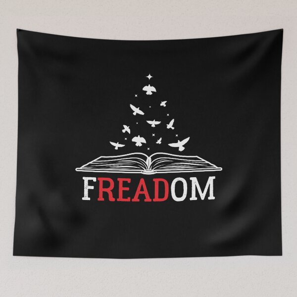 Item preview, Freadom banned books week - bookworm and bookaholic  designed and sold by Raiko-art.