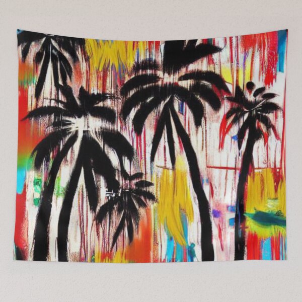 Item preview, Palm Trees Splash Art designed and sold by itzbart.