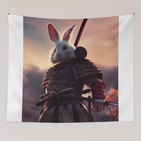 Item preview, Rabbit Samurai Warrior designed and sold by TripleEdge22.
