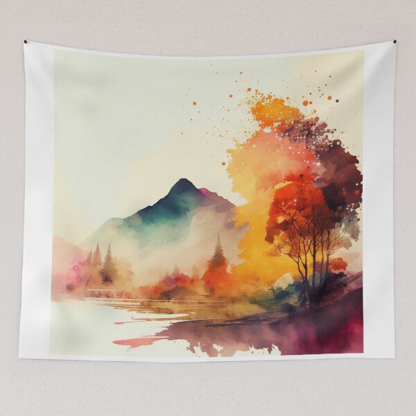 Item preview, Relaxing Watercolor #181 designed and sold by Avocado Design Studio.