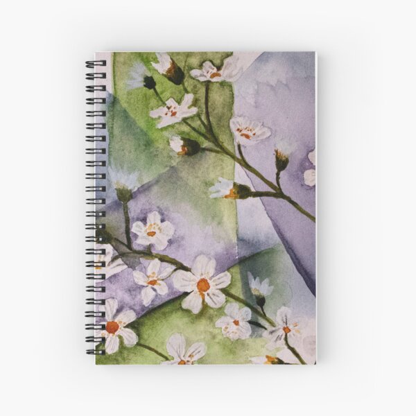 cherry blossom abstract Spiral Notebook