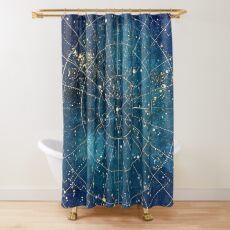 Star Map :: City Lights Shower Curtain