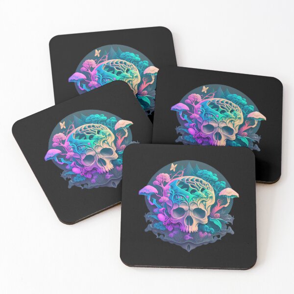 Item preview, Hippie Mushroom Skull designed and sold by franktact.