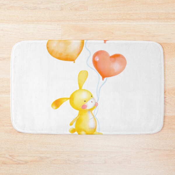 Item preview, Cute bunny with balloons designed and sold by WaveDance.
