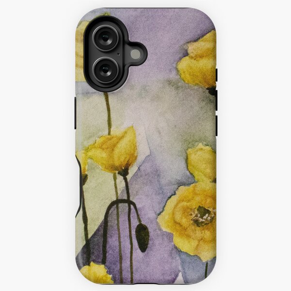 yellow poppies iPhone Tough Case