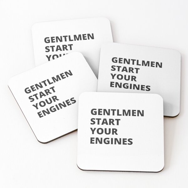 Item preview, Gentlemen Start Your Engines designed and sold by Buck Buckley.