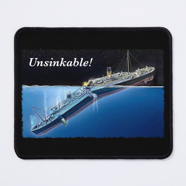 Item preview, Unsinkable! RMS Titanic White Star Line Ocean Liner Sinks designed and sold by wabisabi-design.