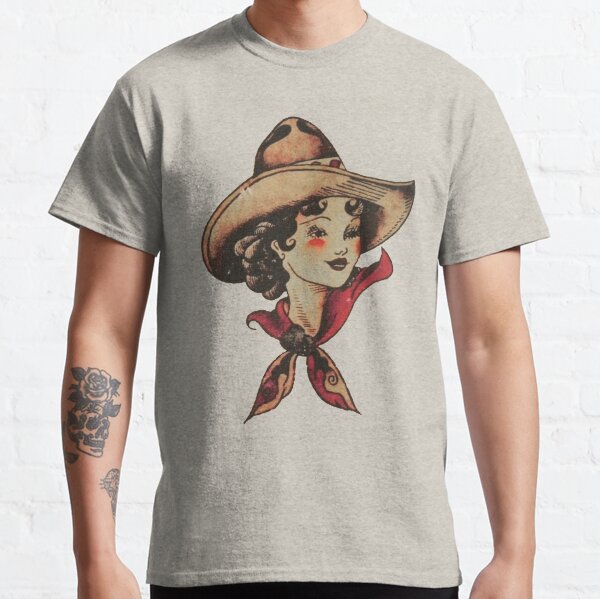 Item preview, Traditional Pretty Cowgirl and Mandala Tattoo designed and sold by Cesar Caligula.
