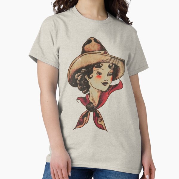 Item preview, Traditional Pretty Cowgirl and Mandala Tattoo designed and sold by Cesar Caligula.
